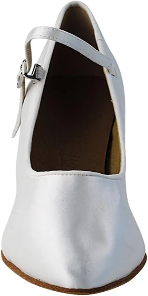 Very Fine Dance Shoes - Ladies Standard, Smooth Ballroom Dance Shoes - SERA5522-2.5-inch Heel and Foldable Brush Bundle