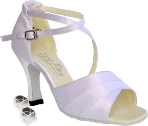 Very Fine Women's Salsa Ballroom Tango Latin Dance Shoes 1659 Bundle with Heel Protectors 2.5" Heel