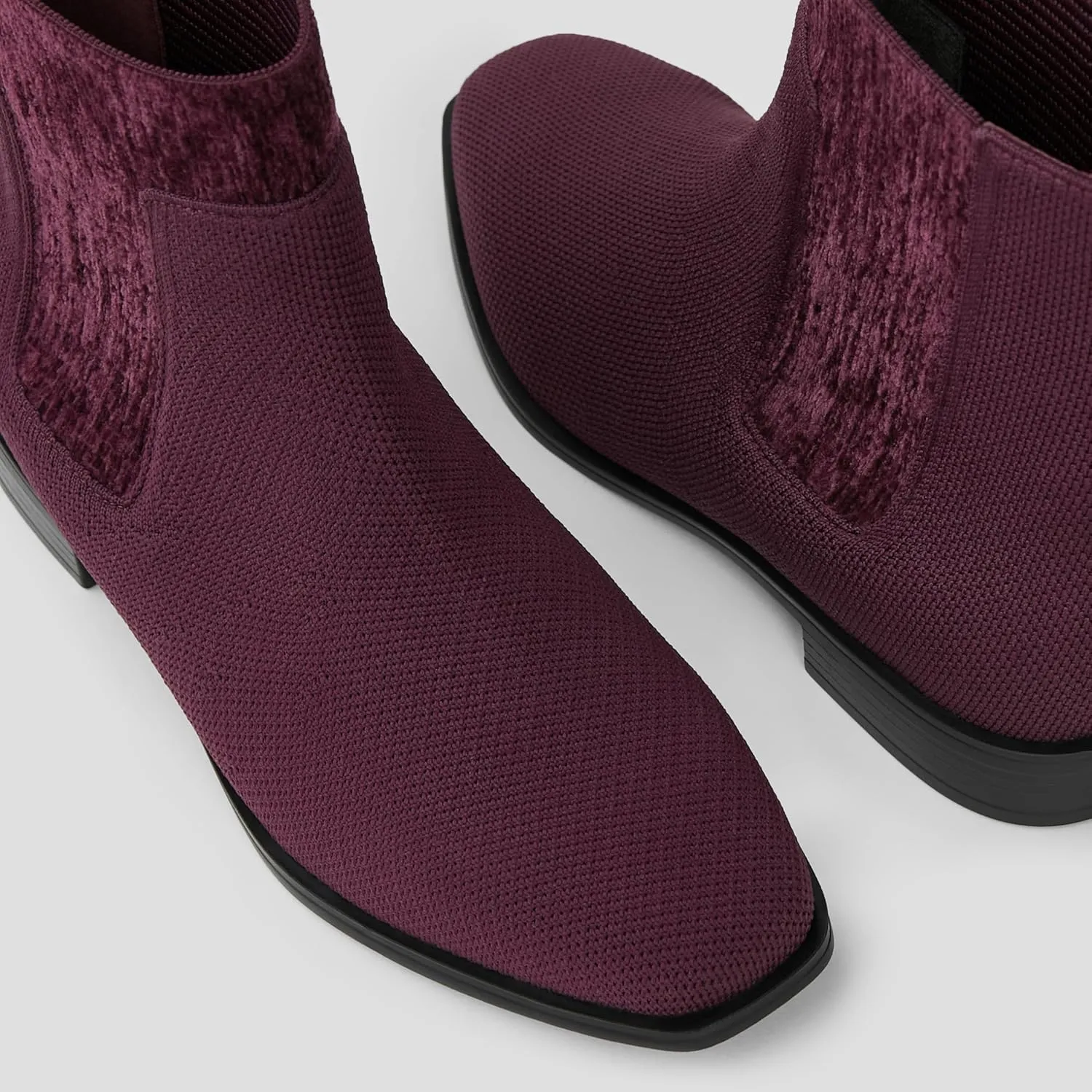 VIVAIA Riley Pro Women's Boots Slip on Square-Toe Booties Lady Dress Blazer Skirt Jeans Winter Fall Water Repellent Ankle Boots