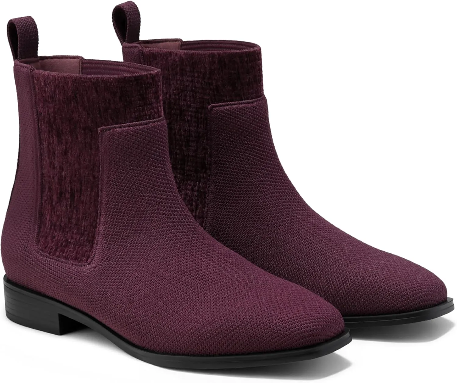VIVAIA Riley Pro Women's Boots Slip on Square-Toe Booties Lady Dress Blazer Skirt Jeans Winter Fall Water Repellent Ankle Boots