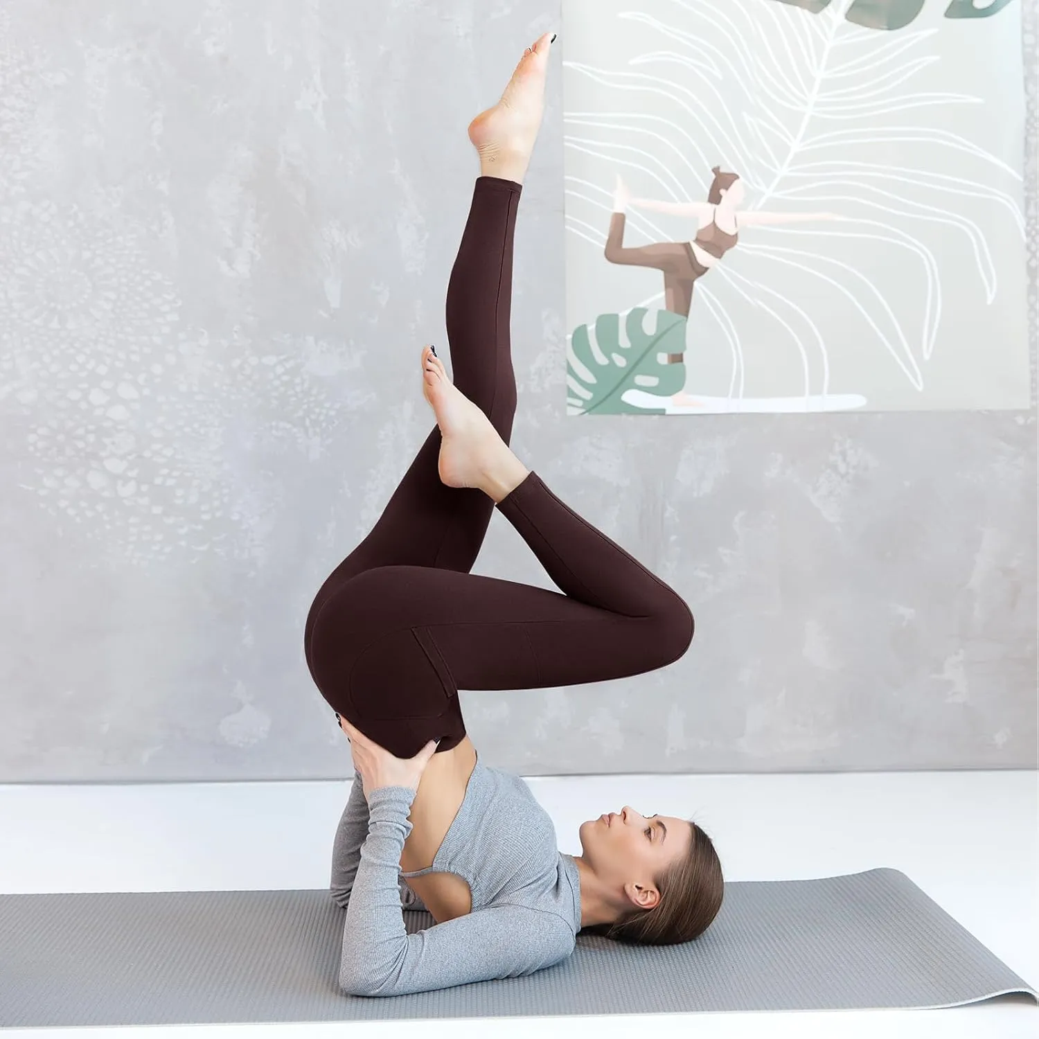 Walifrey Leggings with Pockets for Women, High Waisted Buttery Soft Womens Leggings for Gym Yoga Workout