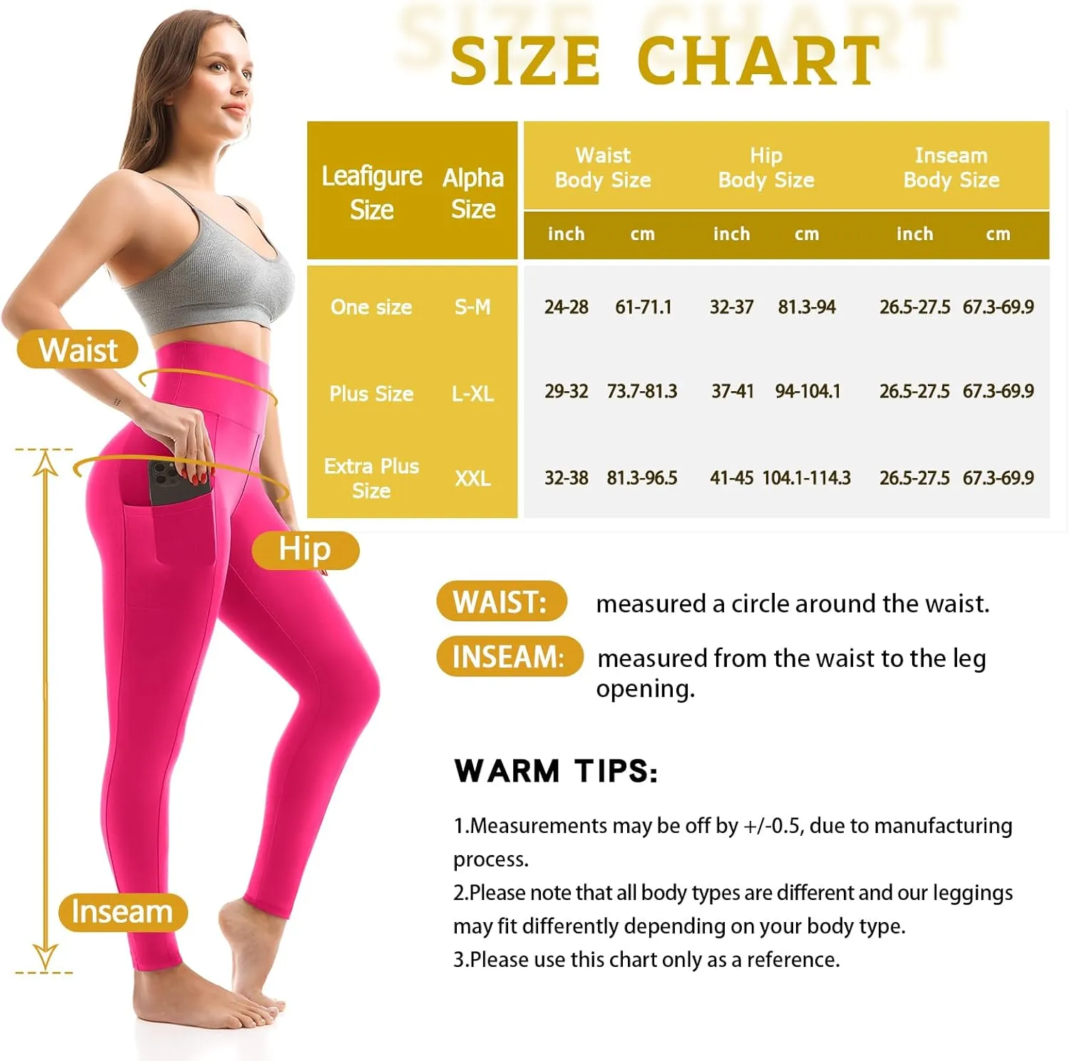 Walifrey Leggings with Pockets for Women, High Waisted Buttery Soft Womens Leggings for Gym Yoga Workout