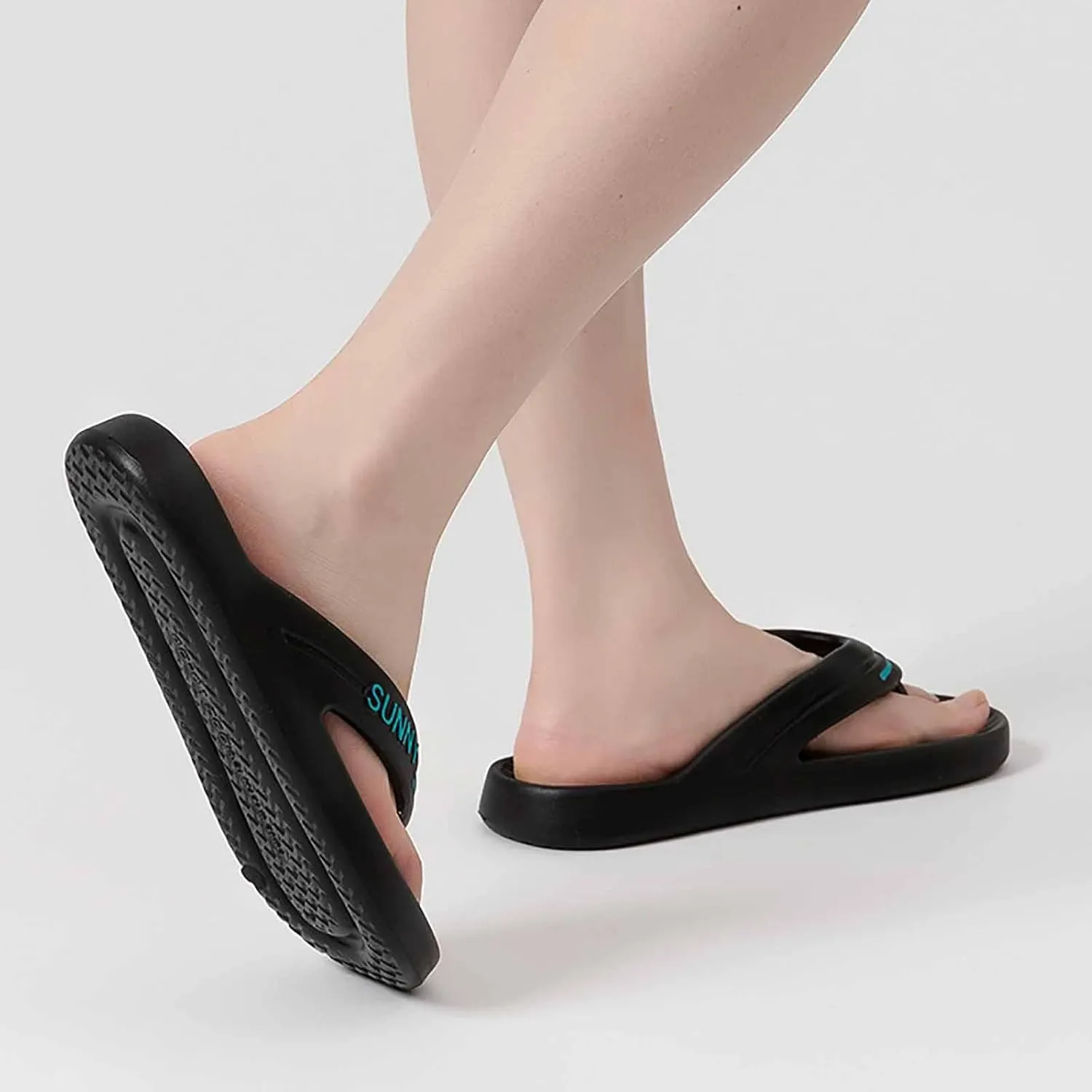 Walking Thong Comfortable Summer Beach Pillow Slippers For Women And Men Shower Slides Non Slip Quick Drying Bathroom