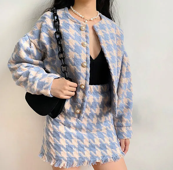 Wenkouban - Cherie Houndstooth Set