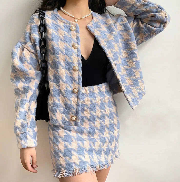 Wenkouban - Cherie Houndstooth Set