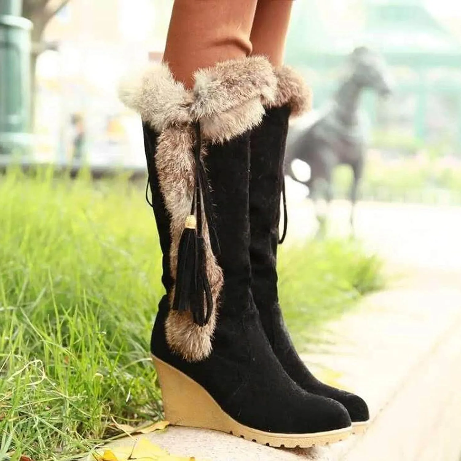 Wide Width Snow Boots for Women Plus Size Non Slip Snow Boots for Women Wide Women Winter Boots Wide Width Women's Winter Boots Botas De Mujer Para Invierno