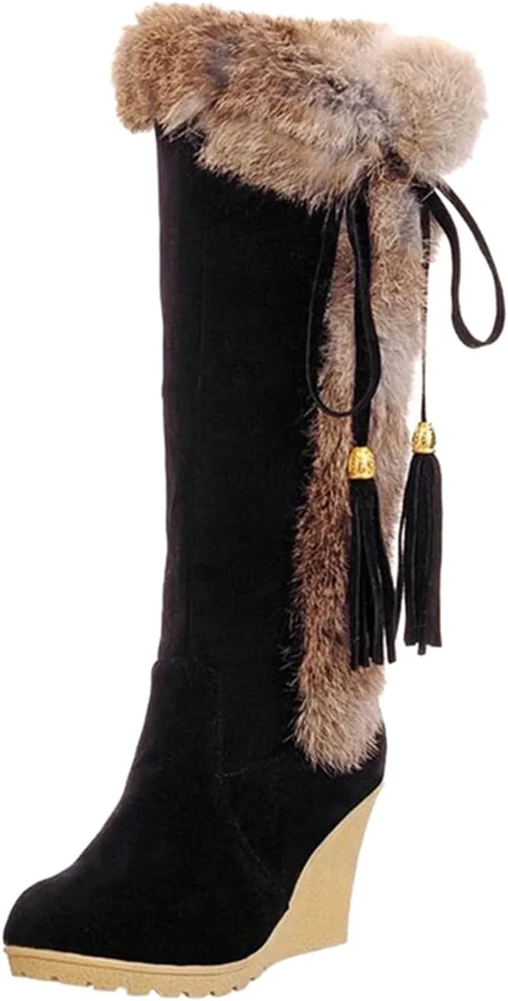 Wide Width Snow Boots for Women Plus Size Non Slip Snow Boots for Women Wide Women Winter Boots Wide Width Women's Winter Boots Botas De Mujer Para Invierno
