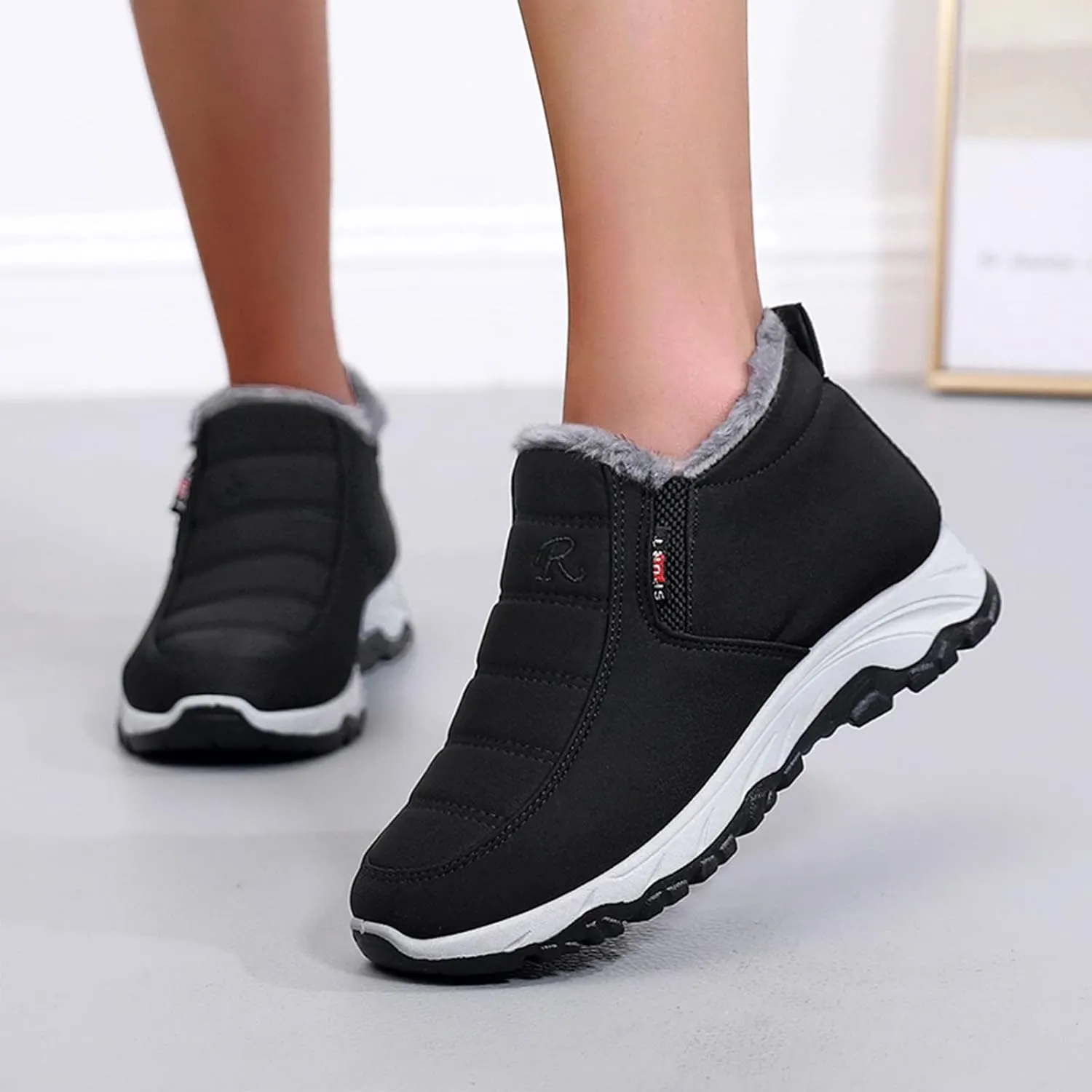 Winter Boots for Women Fashion Waterproof Winter Boots for Women Womens Snow Boots Wide Calf Winter Boots Womens Size 8.5 Women Warm Fur Lined Snow Boots Waterproof Shoes