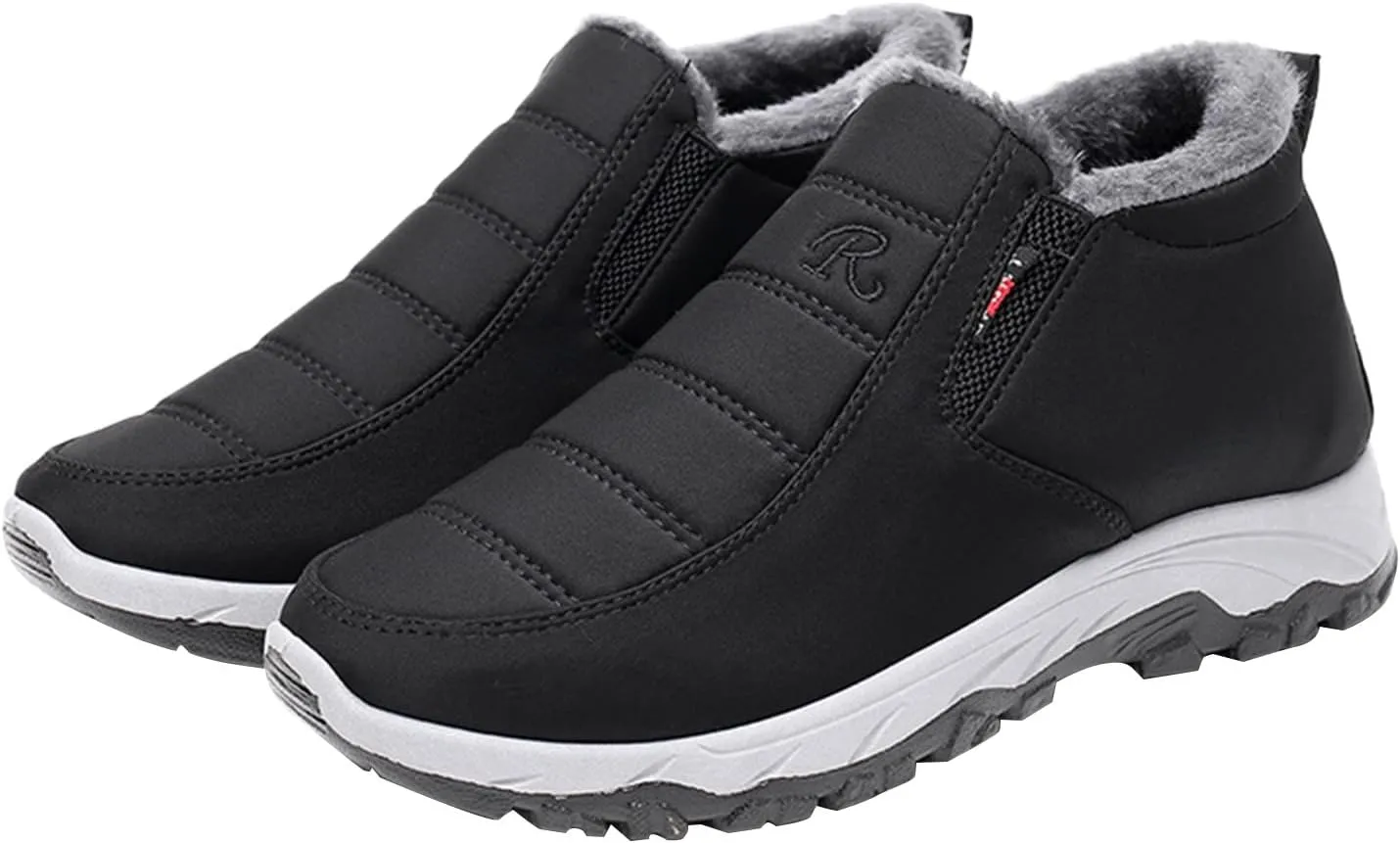 Winter Boots for Women Fashion Waterproof Winter Boots for Women Womens Snow Boots Wide Calf Winter Boots Womens Size 8.5 Women Warm Fur Lined Snow Boots Waterproof Shoes