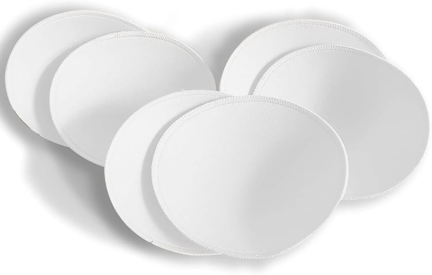WMugthome 3 Pair Sewn Bra Pads Inserts for Women's Sports Yoga Bra to Hide Nipples or Bra Inserts Push Up