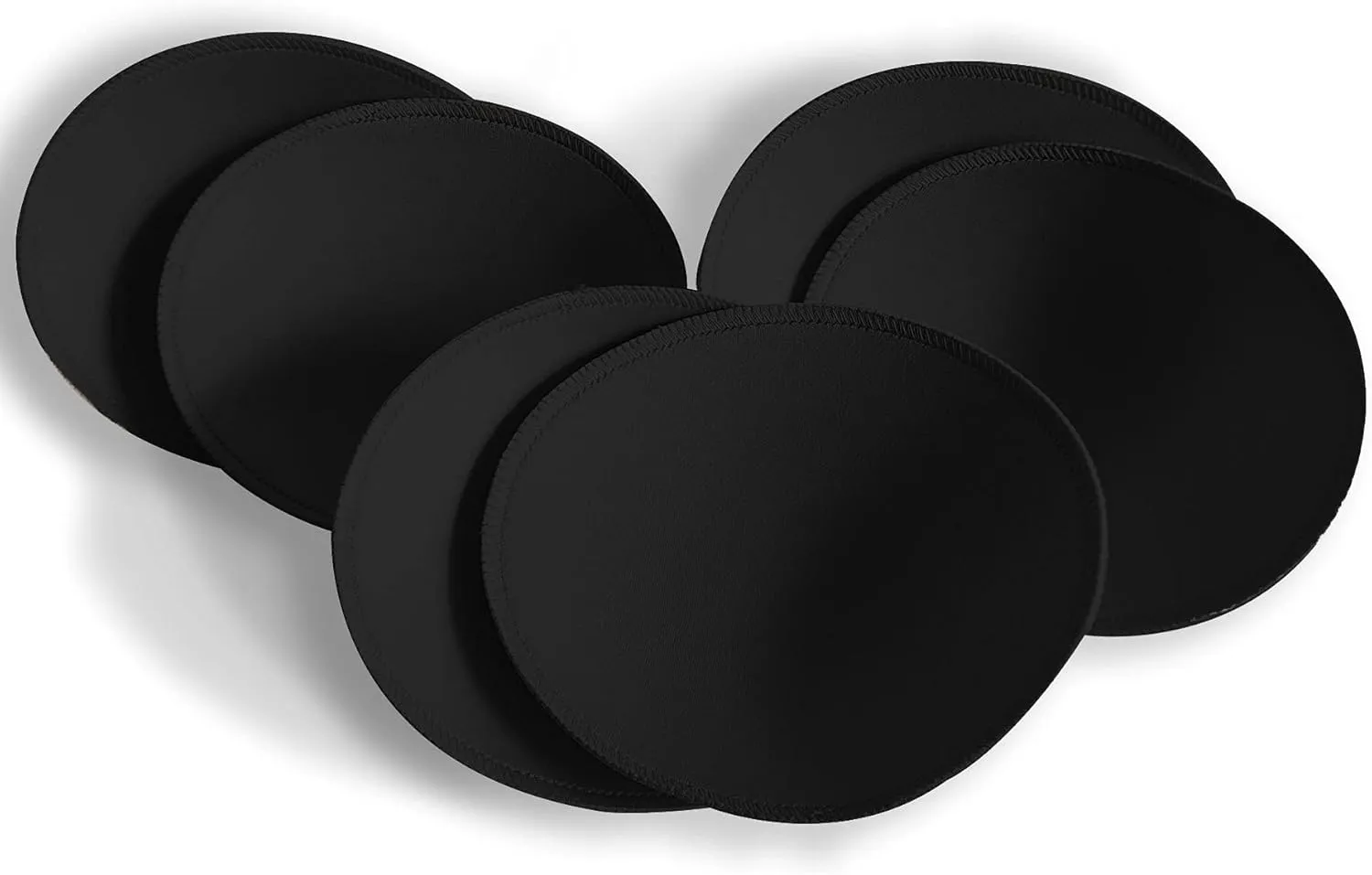 WMugthome 3 Pair Sewn Bra Pads Inserts for Women's Sports Yoga Bra to Hide Nipples or Bra Inserts Push Up
