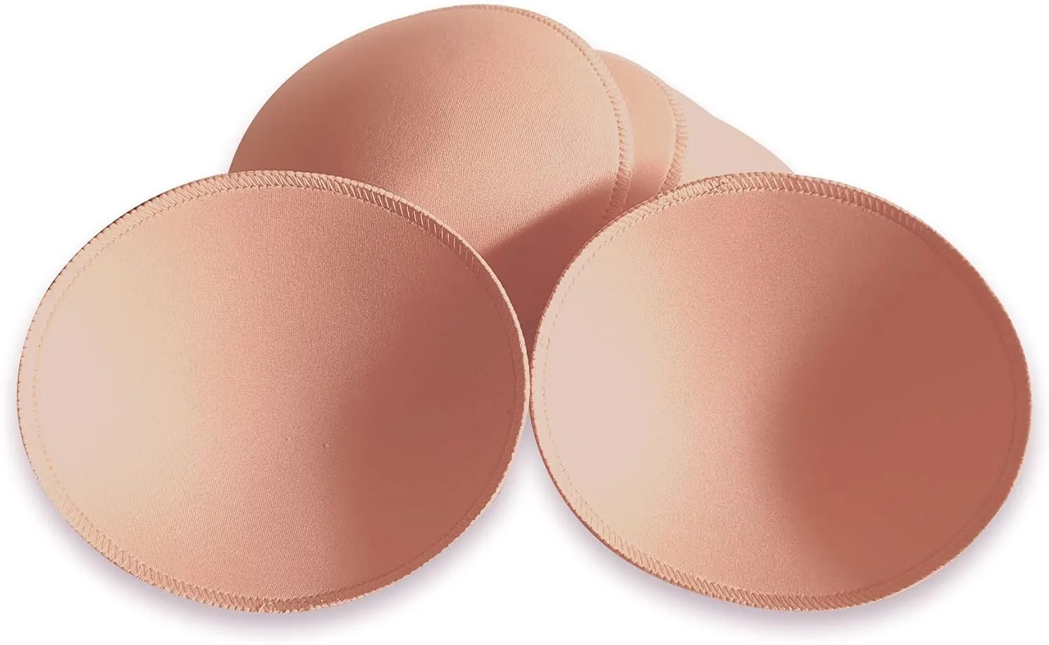 WMugthome 3 Pair Sewn Bra Pads Inserts for Women's Sports Yoga Bra to Hide Nipples or Bra Inserts Push Up