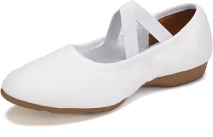 Women Flat Dance Practice Shoes Canvas Ballroom Social Dance Shoes for Beginner