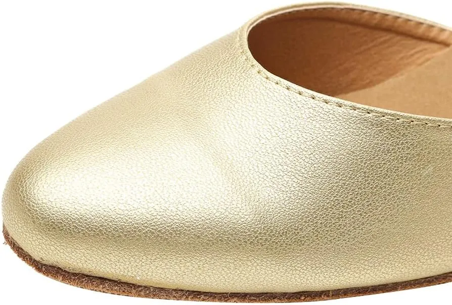Women Latin Ballroom Dance Shoes Closed Toe Character Salsa Waltz Tango Dance Performance Shoes,Model L246