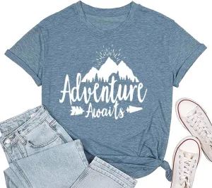 Women Mountain Adventure Workout Tanks Hiking Camping Graphic Athletic Sleeveless Funny Tee Tops