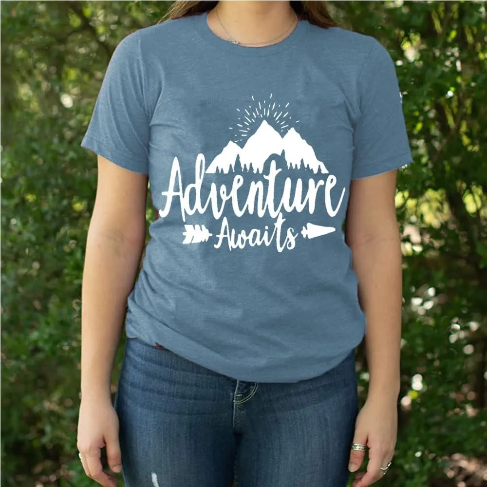 Women Mountain Adventure Workout Tanks Hiking Camping Graphic Athletic Sleeveless Funny Tee Tops