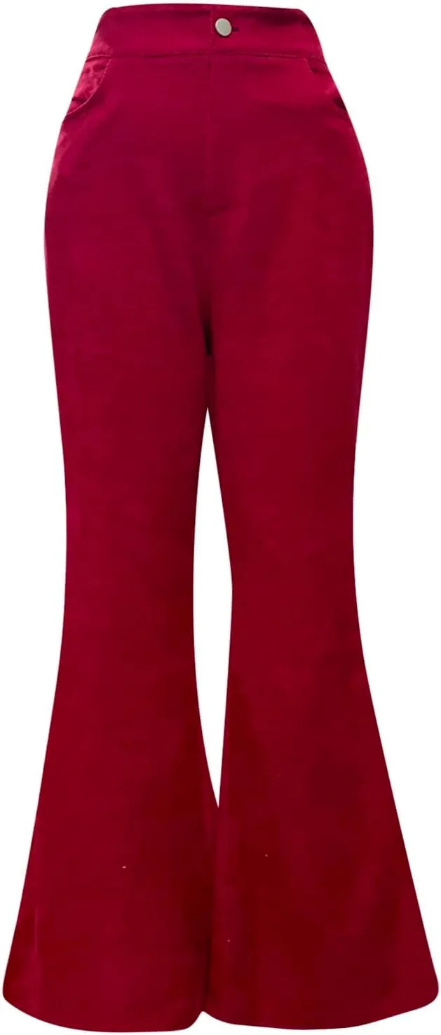 Women's Bootcut Yoga Pants with Pockets, High Waist Workout Bootleg Yoga Sweatpant Tummy Way Stretch Trousers 2023