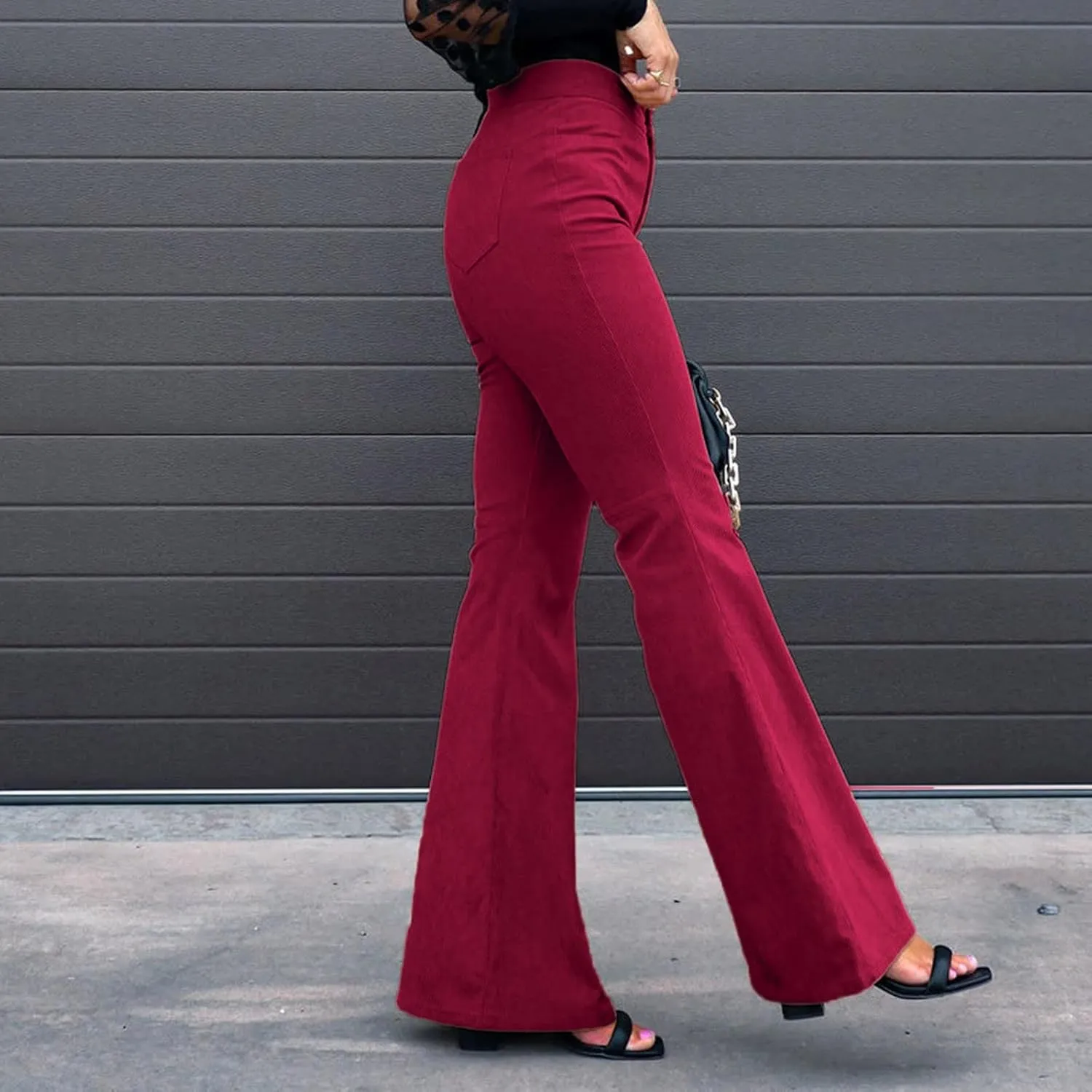 Women's Bootcut Yoga Pants with Pockets, High Waist Workout Bootleg Yoga Sweatpant Tummy Way Stretch Trousers 2023