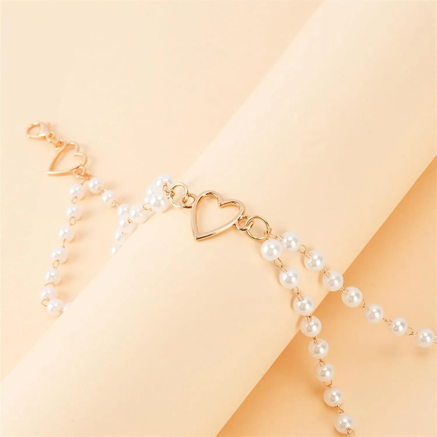 Women's Faux Fake Pearls Tassel Waist Chains Bikini Body Decoration Chain Belts For Dress Jeans