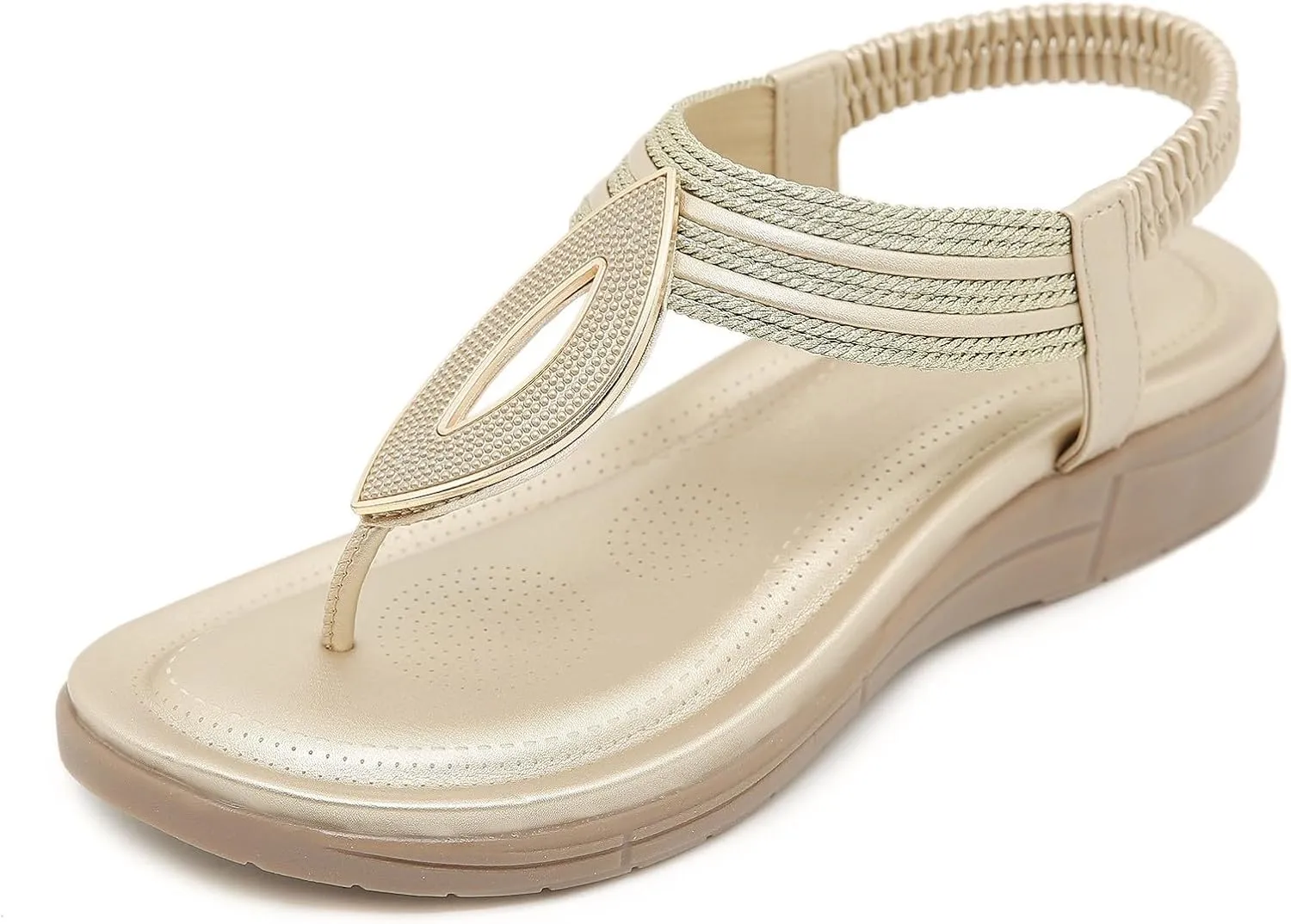 Women's Flip Flops Sandals Casual Summer Sandals Thong Dressy T-Strap Sandals Arch Support Thong Sandal Outdoor Shoes