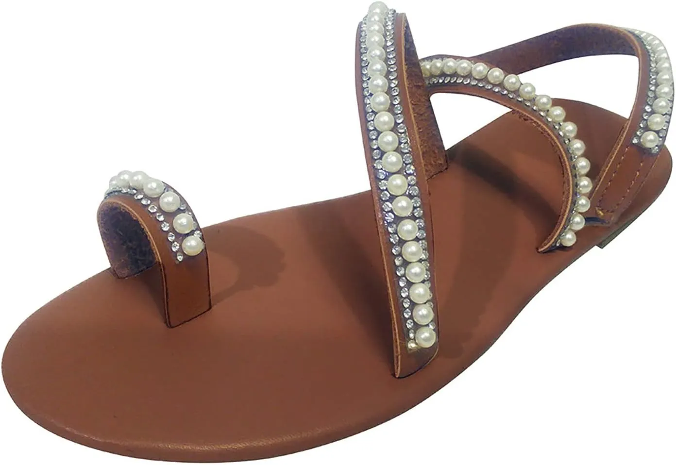 Womens Flip Flops Summer Bohemian Sandals Lace Flower Beach Flat Sandals Elegant Bridal Sandals Toe Ring Strappy Sandal