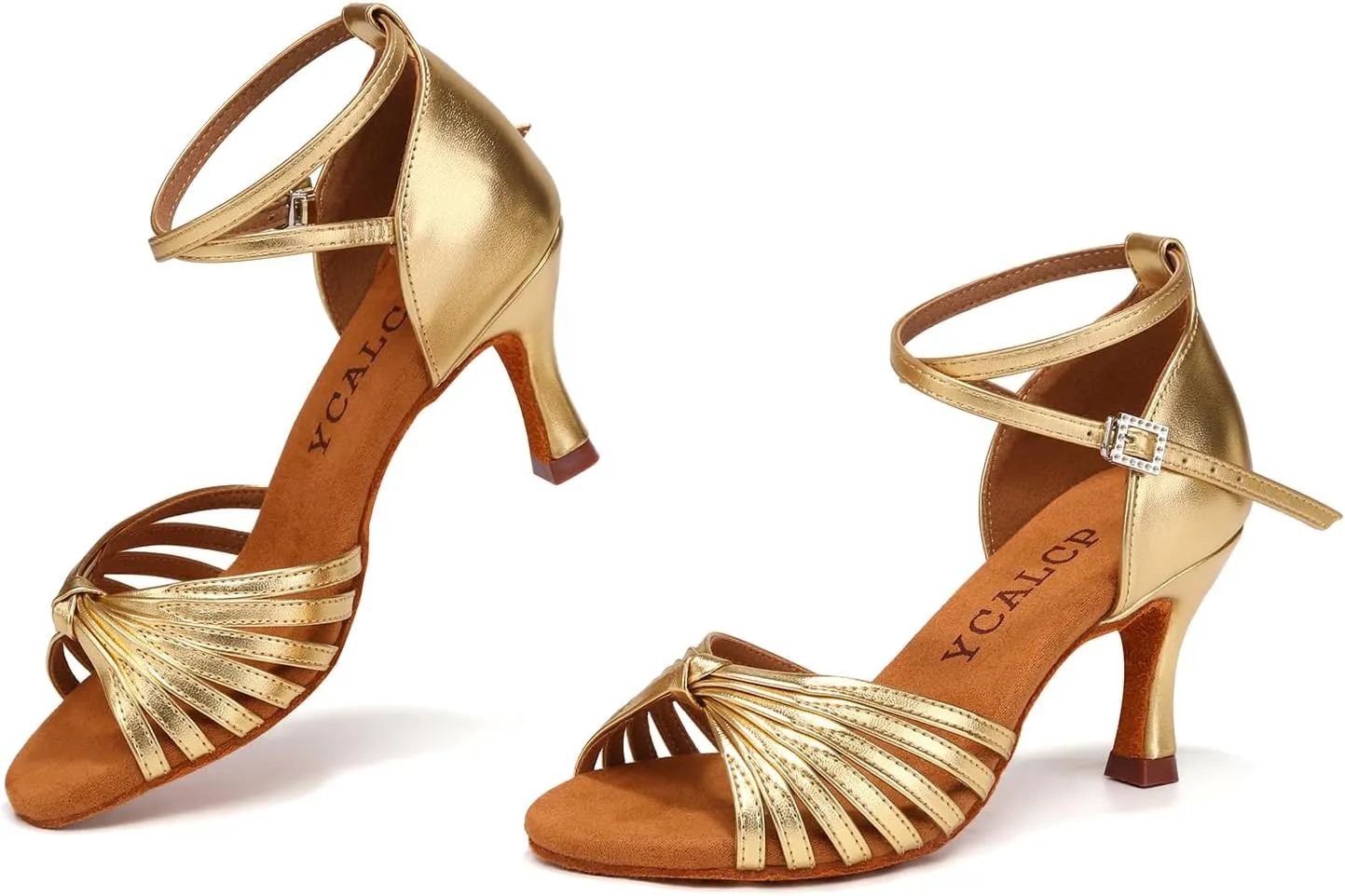 Women's Latin Dance Shoes Satin Professional Ballroom Salsa Dancing Shoes Open Toe Practice Performance Jazz Tap Dance Shoes