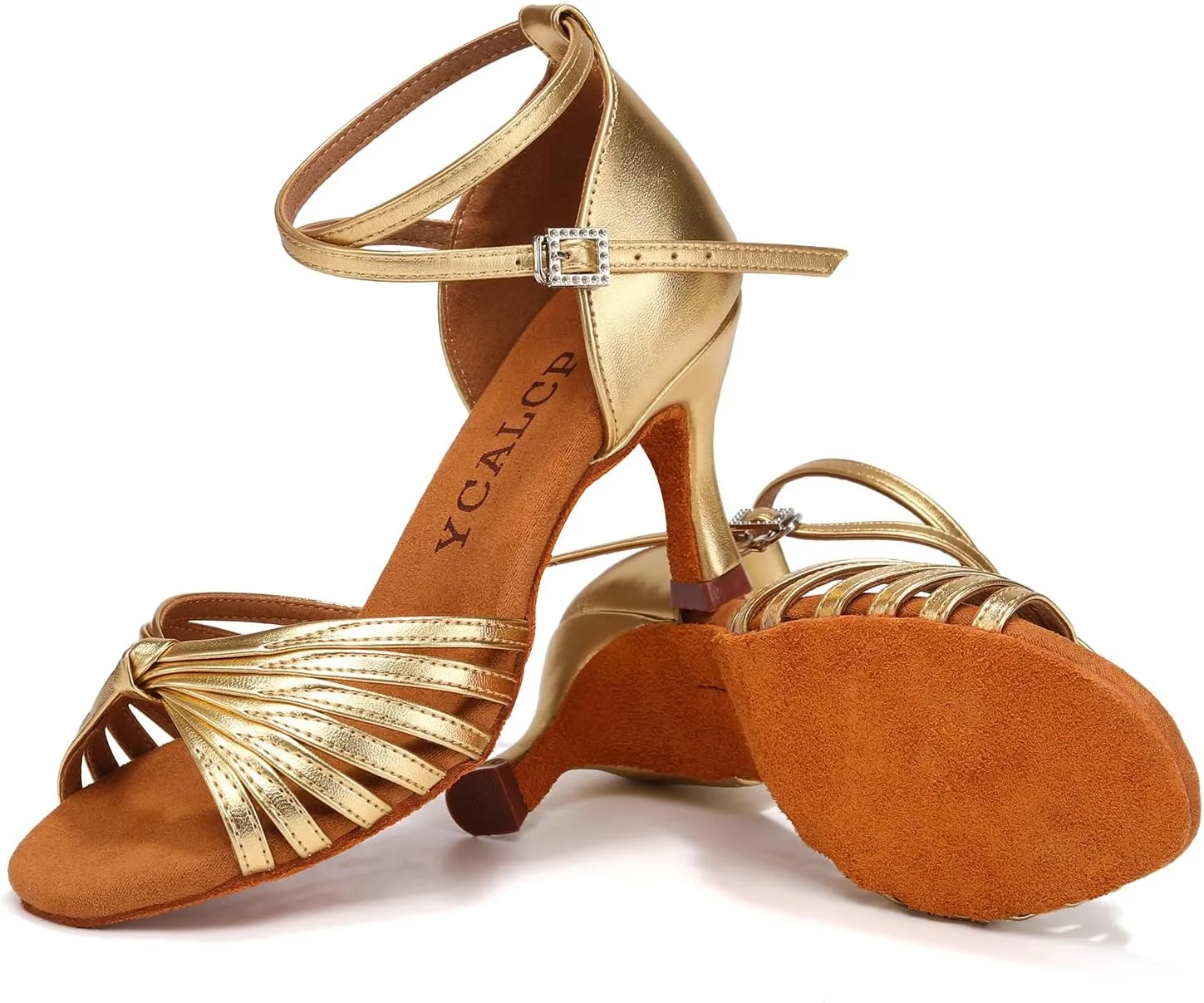 Women's Latin Dance Shoes Satin Professional Ballroom Salsa Dancing Shoes Open Toe Practice Performance Jazz Tap Dance Shoes