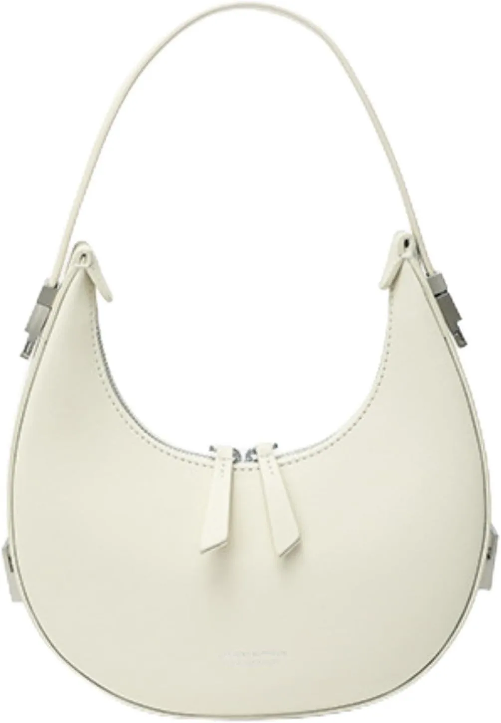 Women's Moon Bag, Half-Circle Moon Bag Armpit Bags Genuine Leather Shoulder Handbag
