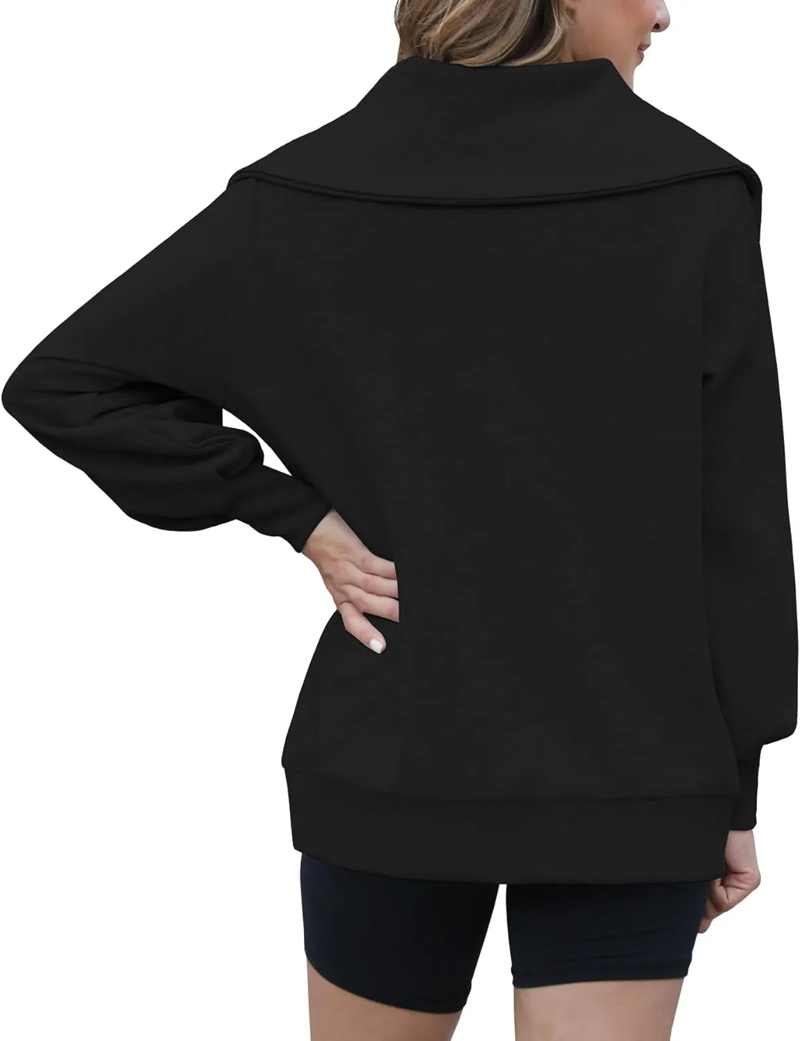 Womens Oversized Sweatshirts Zip Up Hoodie Loose Fit Pullover Sweaters Long Sleeve Tops for Women Fall Fashion 2024