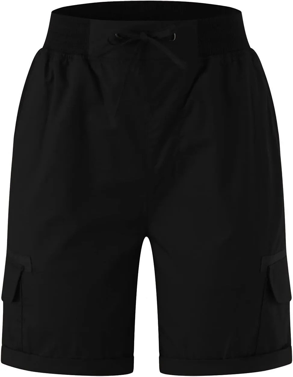 Womens Shorts Summer Cargo Shorts for Women 2024 Elastic Waist Loose Casual SweatShorts Pockets Straight Lightweight Shorts