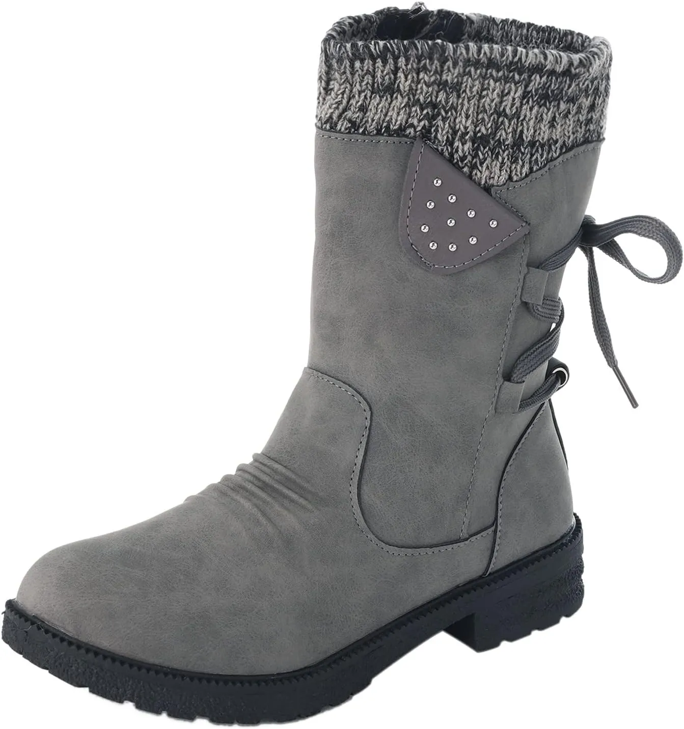 Womens Slip on Snow Boots Waterproof Womens Snow Boots Ankle Boots Women Winter Snow Duck Boots Women Waterproof Wide Width Botas Para Nieve E Invierno De Mujer