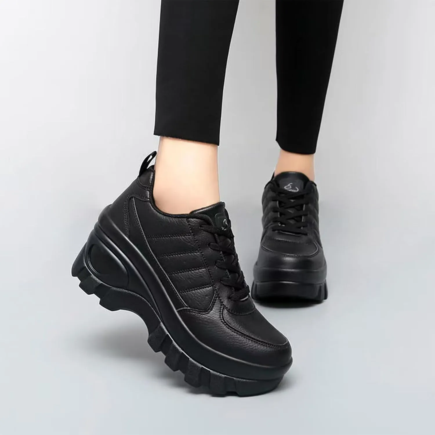 Women's Wedge Sport Walking Chunky Platform Non-Slip Running Shoes Comfort Casual Work Shoes