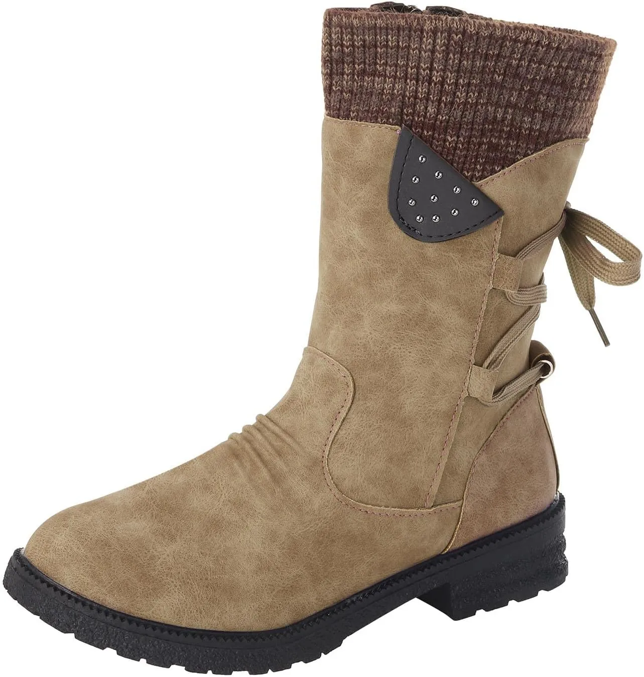 Women's Wide Width Go Snow Boots Womens Hiking Boots Waterproof Winter Boots for Women Snow Comfortable Ankle Boots for Women Walking All Day Waterproof Botas De Invierno Para Mujer Con Tacones