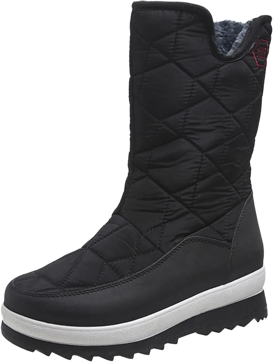 Women's Wide Width Waterproof Snow Boots Womens Winter Boots Wide Ankle Winter Shoes for Women Waterproof Snow Non Slip Boots for Snow and Ice Women Platform Ankle Winter Boots for Women