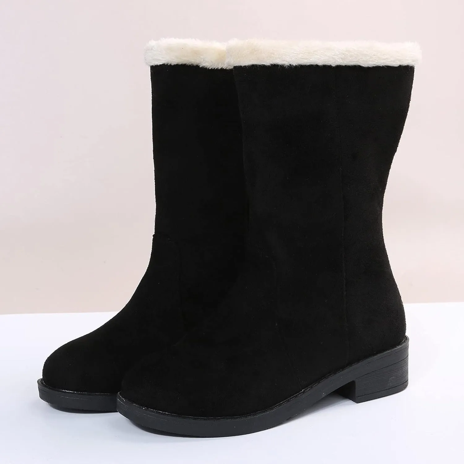 Womens Winter Snow Boots Slip ons Size 12 Wide Snow Boots for Women Womens Winter Boots 8.5 Wide Winter Boots for Women Waterproof Botas De Invierno Impermeables De Mujer