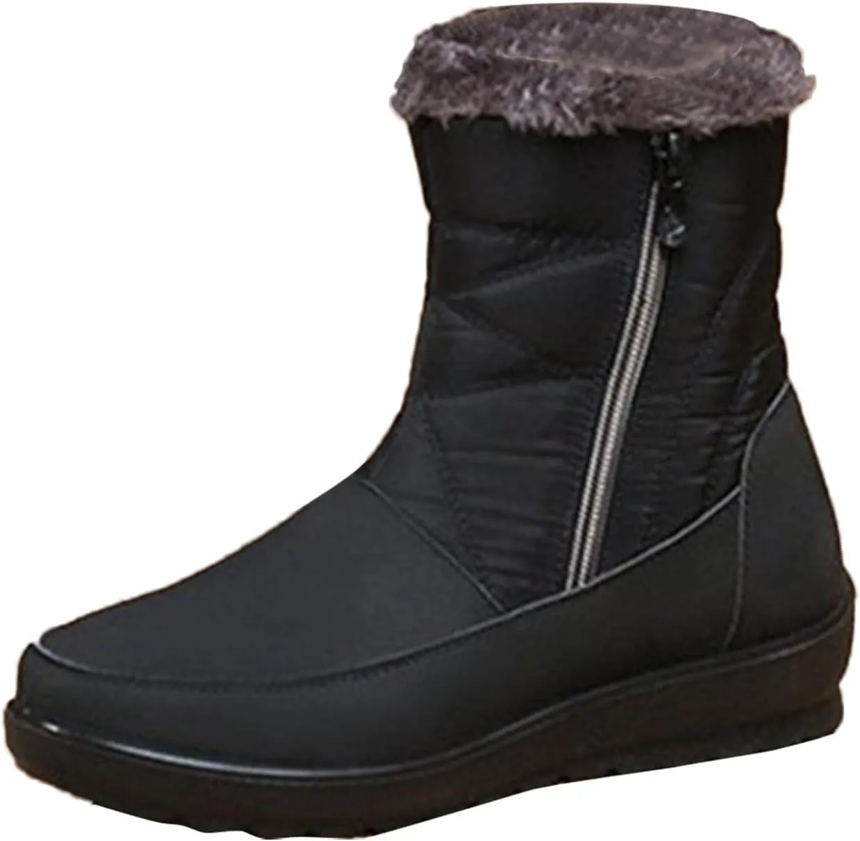 Women's Winter Warm Back Lace Up Snow Boots Womens Knee High Boots Winter Fashion 11.5 Womens Size 10 1/2 Wide Winter Boots Pink Winter Boots for Women Heels Boots for Women Winter Cute