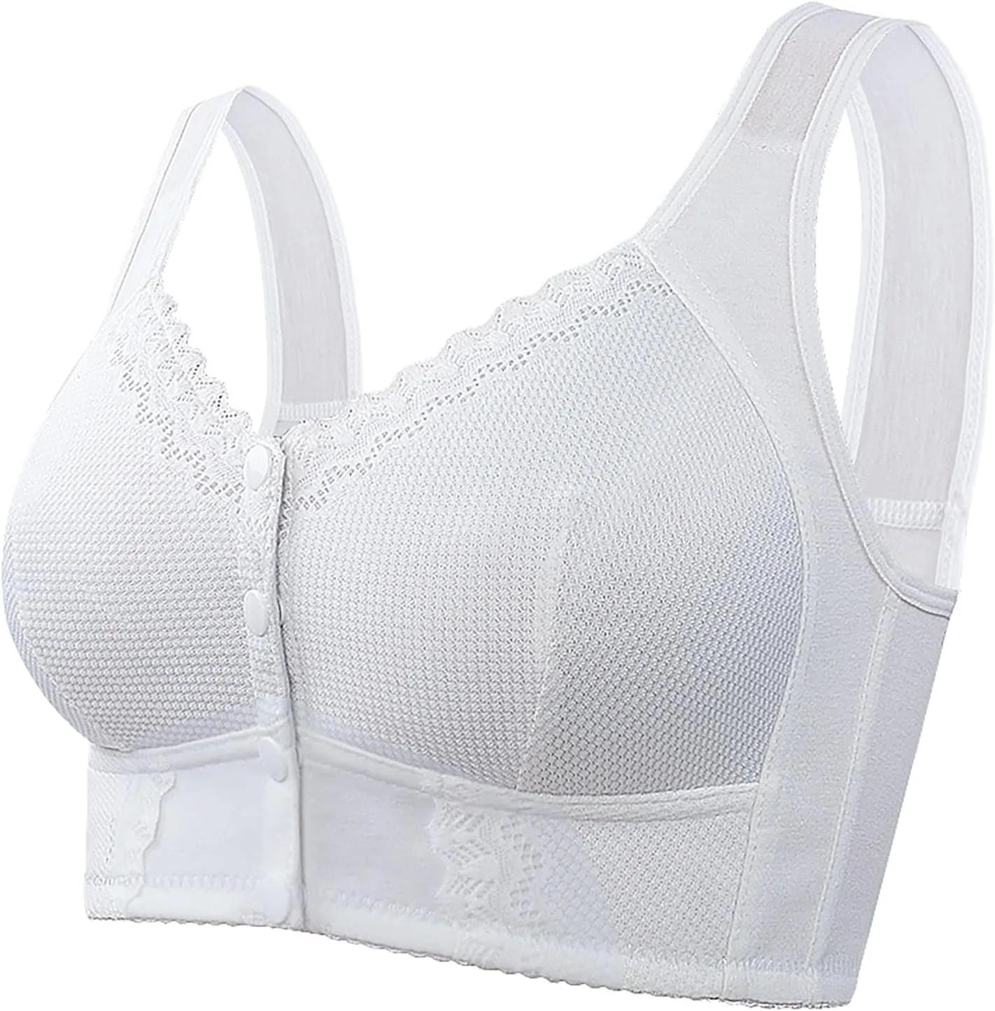 Women's Wirefree Full-Coverage Bras Everyday Seamless Padded Lace Breathable Bra Bralettes
