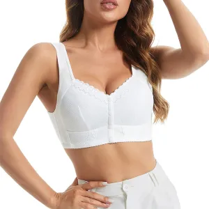 Women's Wirefree Full-Coverage Bras Everyday Seamless Padded Lace Breathable Bra Bralettes