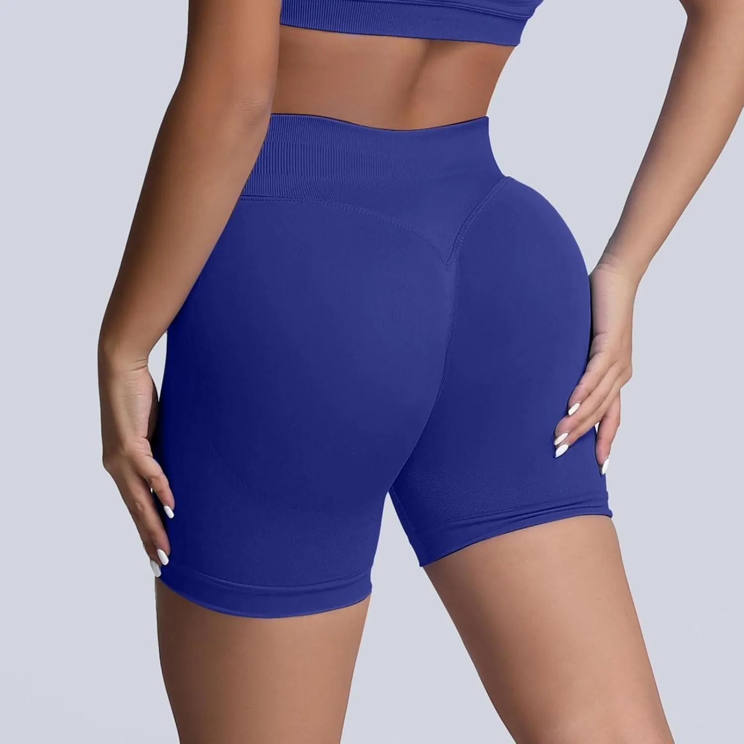 Workout Shorts Legging for Women Scrunch Seamless Athletic Running Shorts Soft High Waist Stretch Gym Shorts