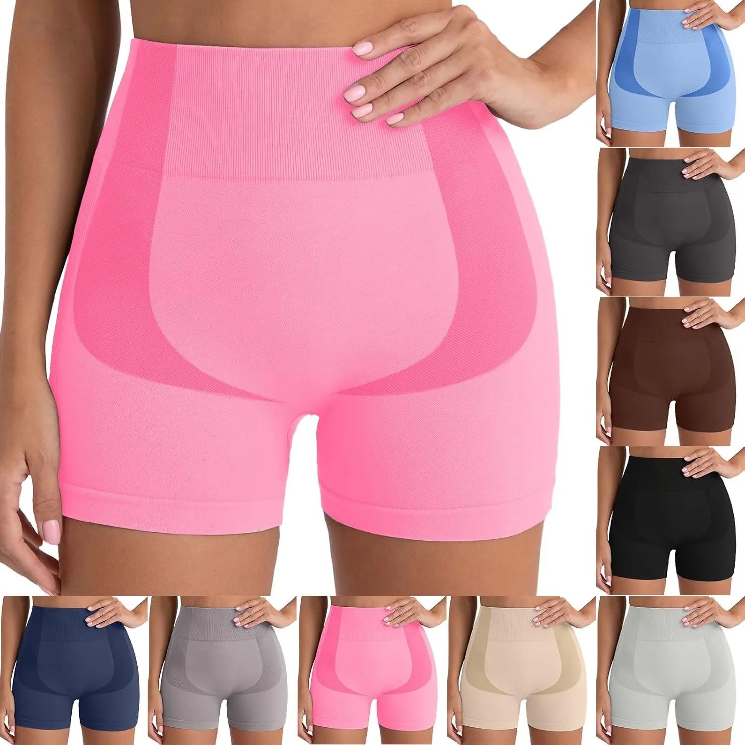Workout Shorts Legging for Women Scrunch Seamless Athletic Running Shorts Soft High Waist Stretch Gym Shorts