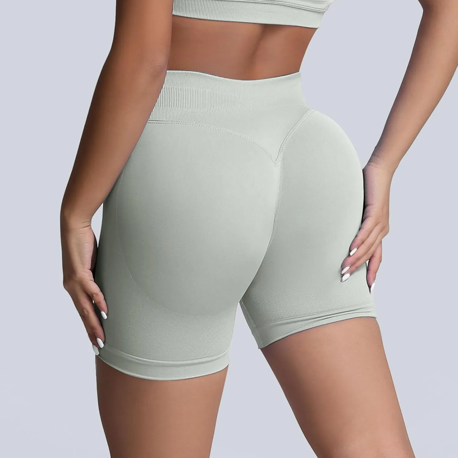 Workout Shorts Legging for Women Scrunch Seamless Athletic Running Shorts Soft High Waist Stretch Gym Shorts