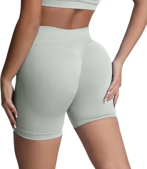 Workout Shorts Legging for Women Scrunch Seamless Athletic Running Shorts Soft High Waist Stretch Gym Shorts