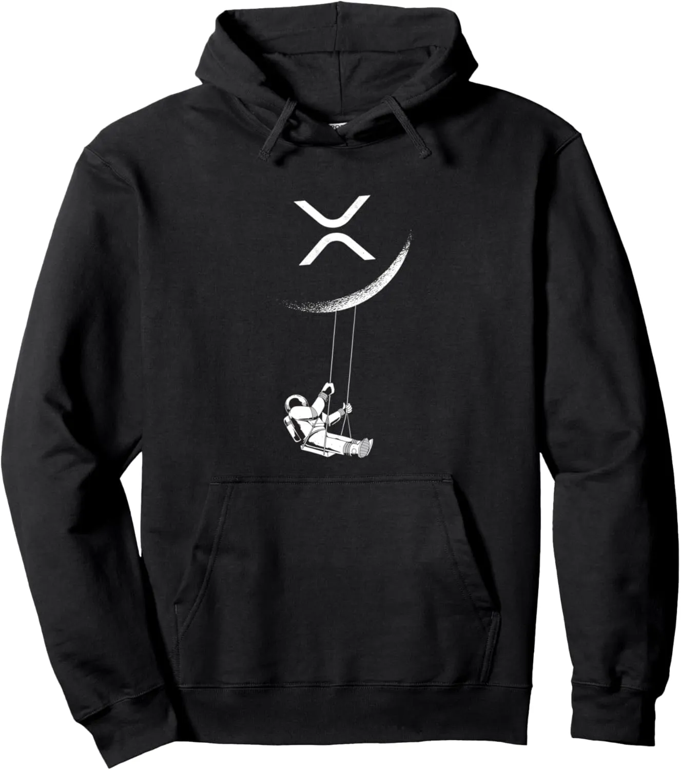 XRP Moon Merch Cryptocurrency Crypto Currency Merchandise Pullover Hoodie