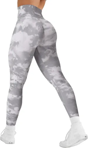 YEOREO Workout Leggings for Women Jada Scrunch Butt Lifting Leggings Seamless Screen Print Gym Yoga Pants