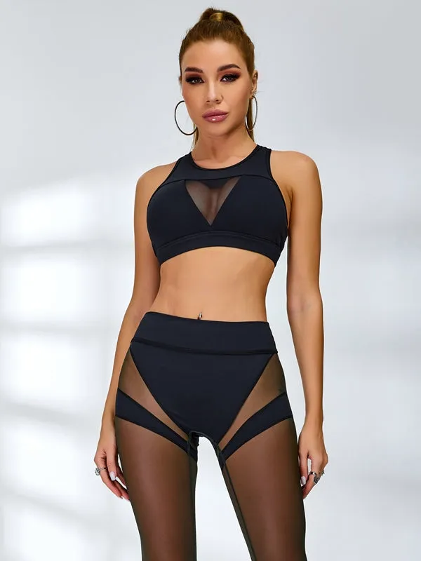ZASUWA Female Super Sexy Sheer Mesh Sports Bras