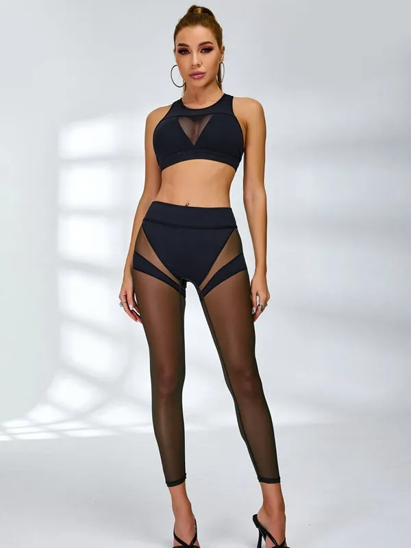 ZASUWA Female Super Sexy Sheer Mesh Sports Bras