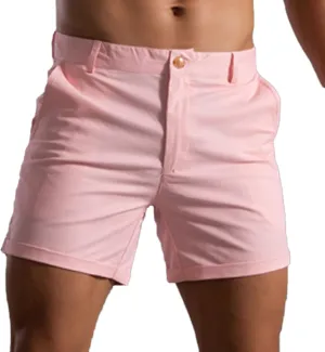 ZDOO Mens Flat Front Shorts Straight Leg Short Dress Pants Slim Fit Stretch Chino Shorts Business Casual Walk Shorts